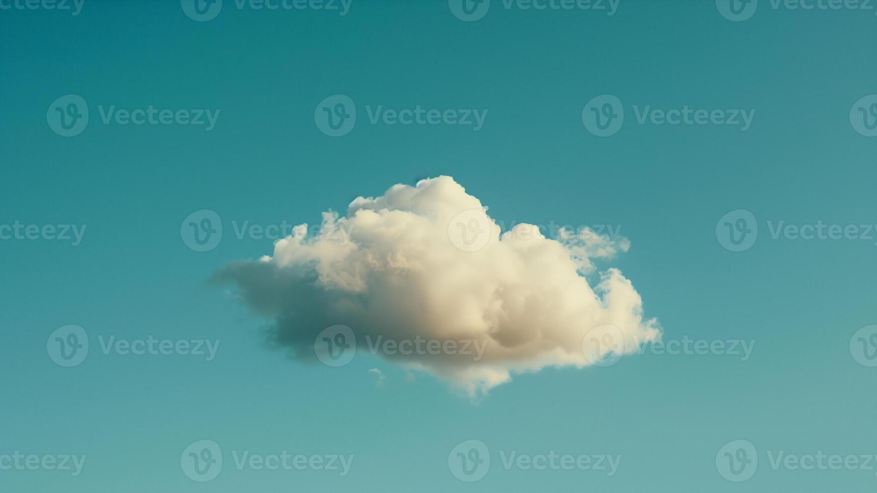AI generated clouds in the blue sky background photo