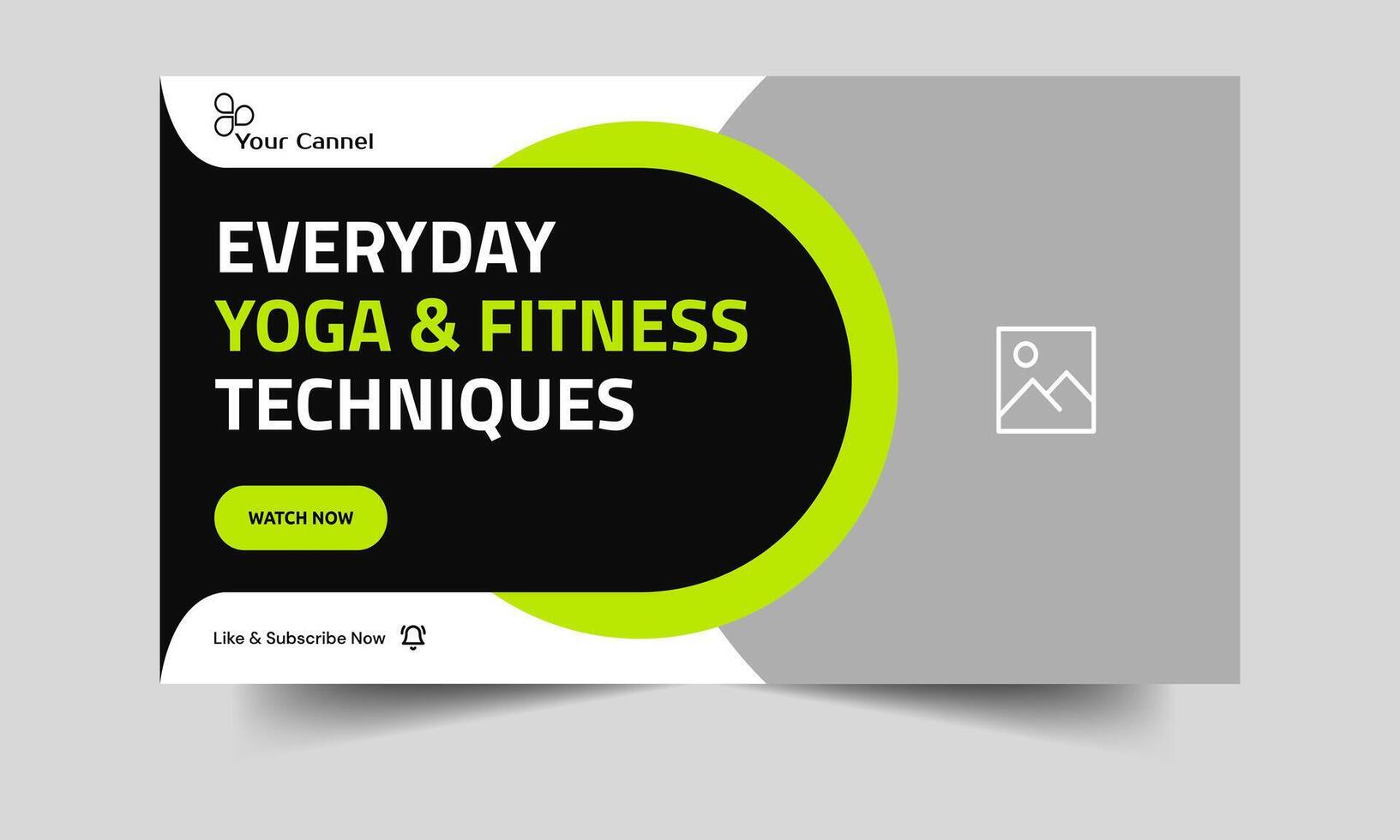 Daily workout tips and methods Exercise regimen techniques Fully editable vector EPS 10 file format for video cover and thumbnail banner designs