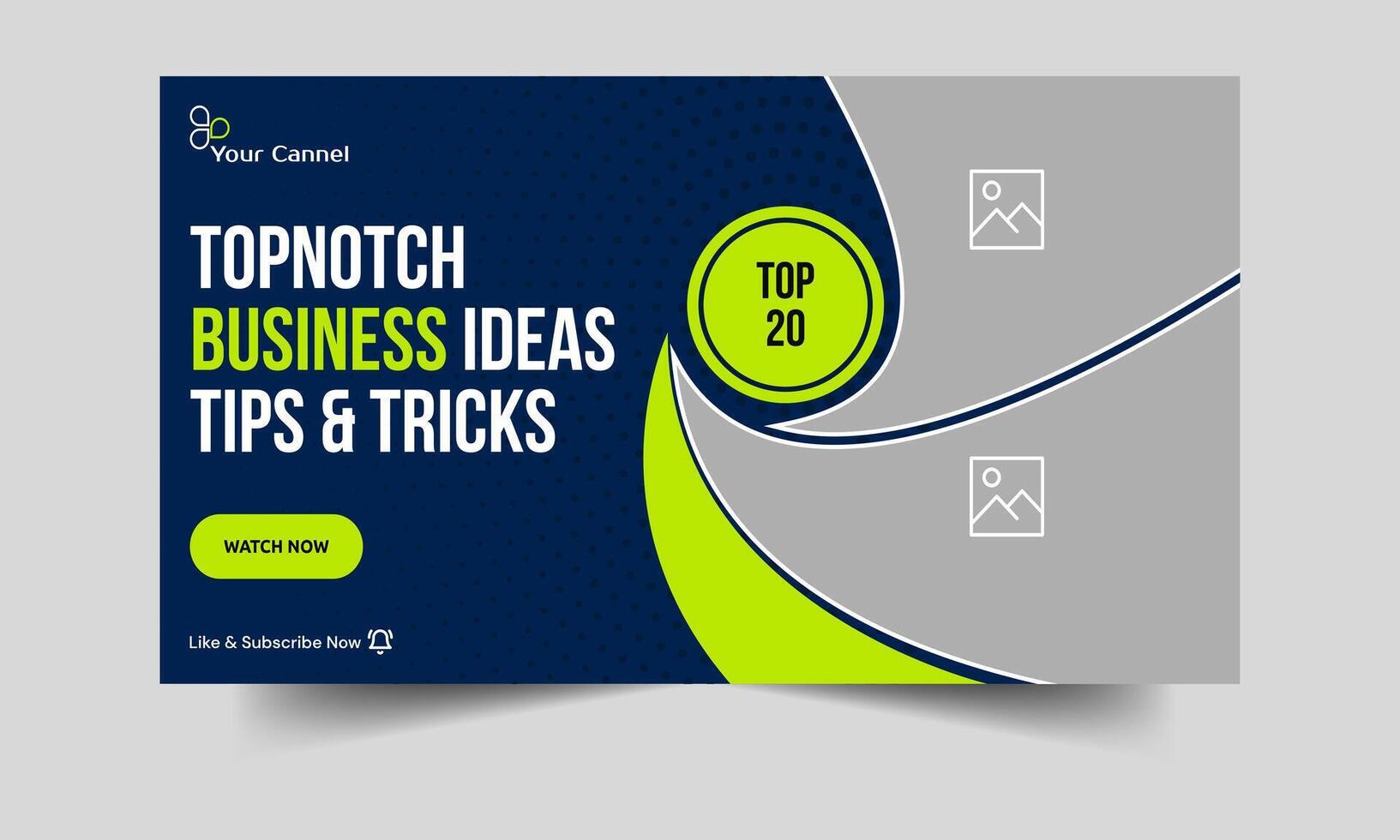 Ideas for business concepts, fully editable vector eps10 files, personalized thumbnails, and designs for video thumbnails