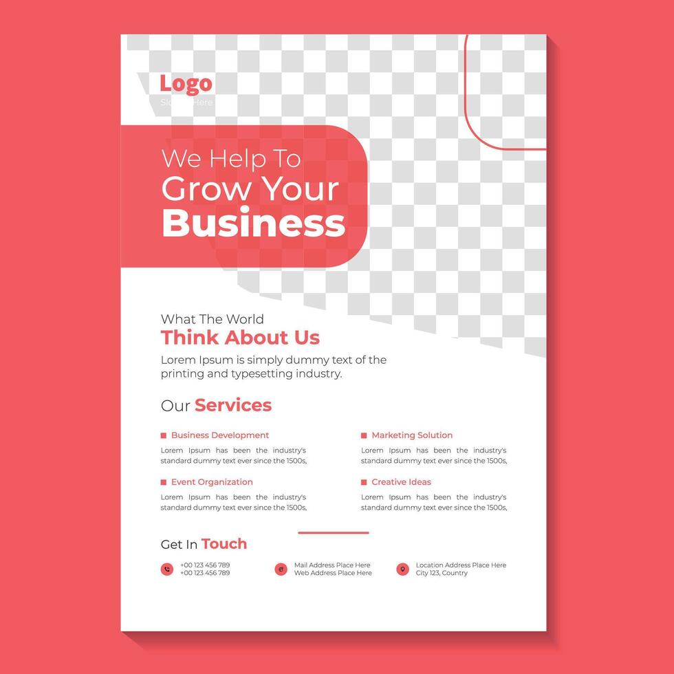 Corporate Flyer Design Templates vector