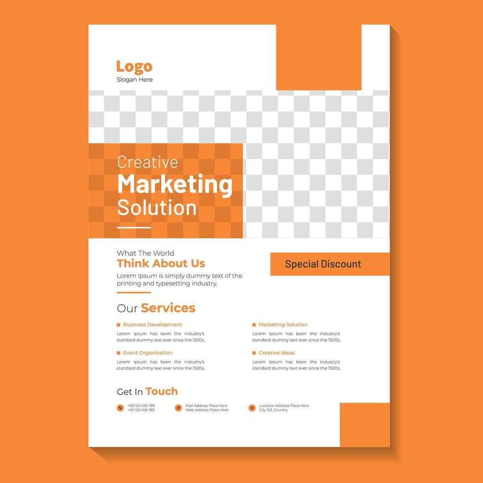 Corporate Flyer Design Templates vector