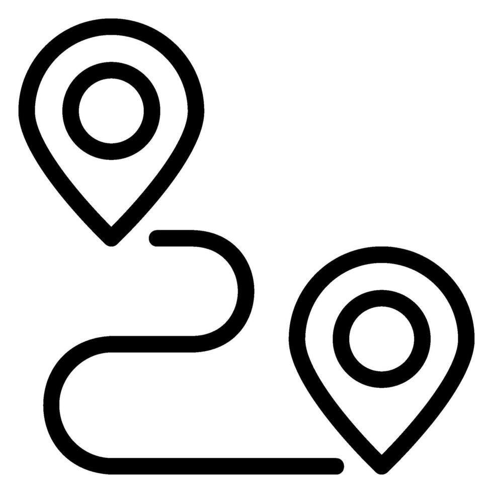 location line icon vector