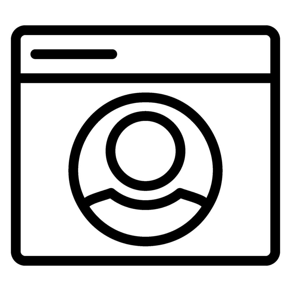account line icon vector