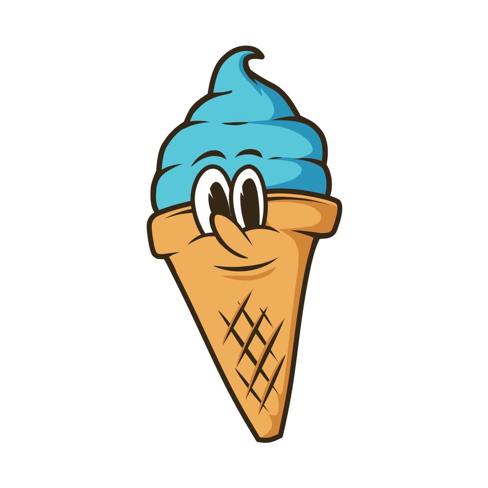 Ice cream vector mascot design
