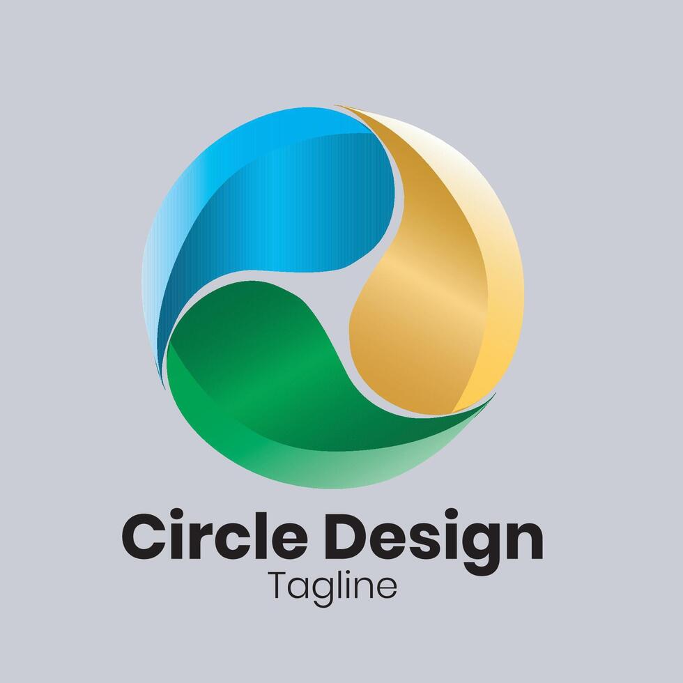 diseño de logotipo circular vector