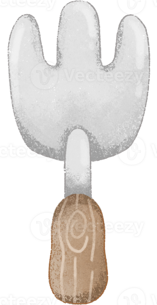 Fork scooping dirt Small tillage equipment, gardening equipment png