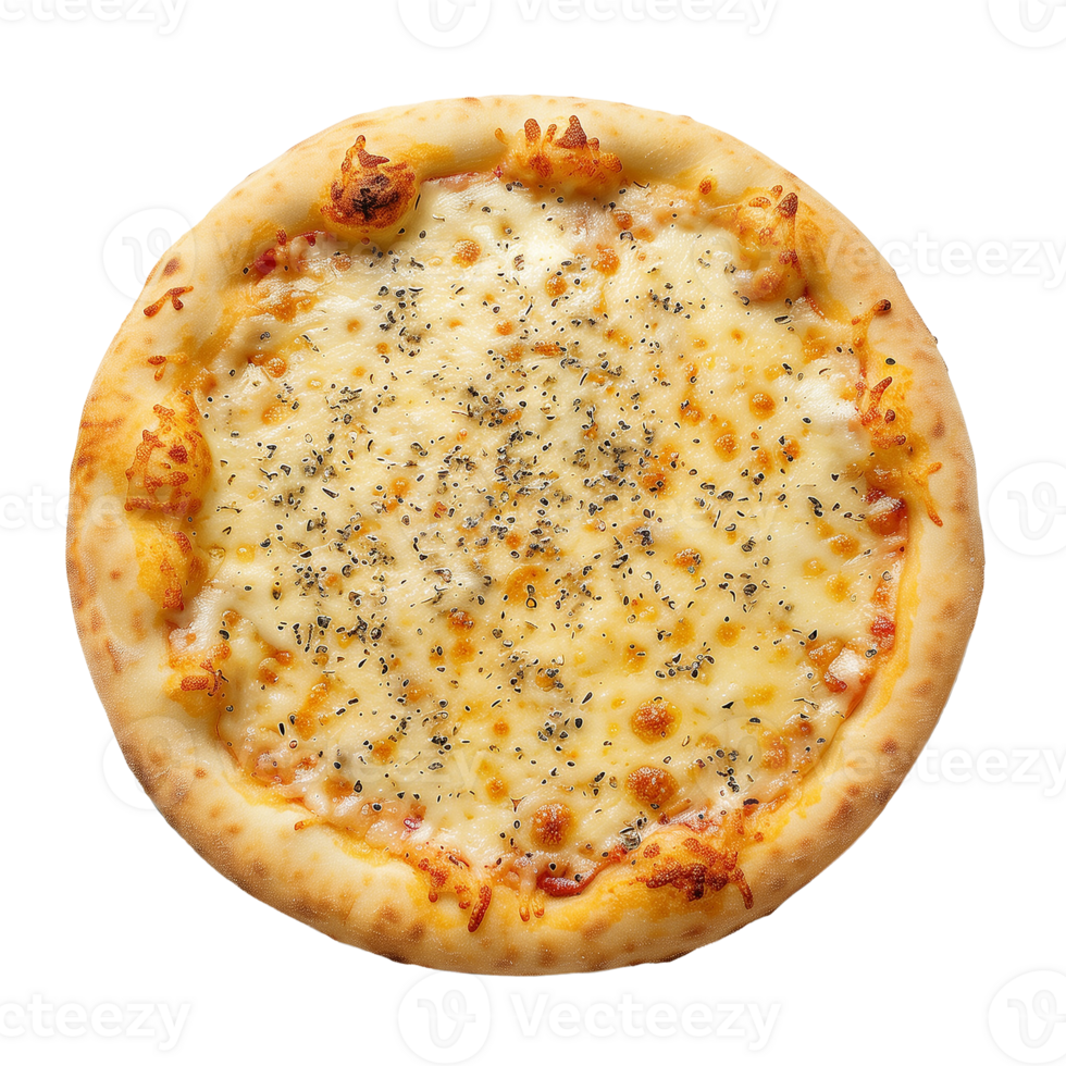 ai generiert Käse Pizza isoliert auf transparent Hintergrund png