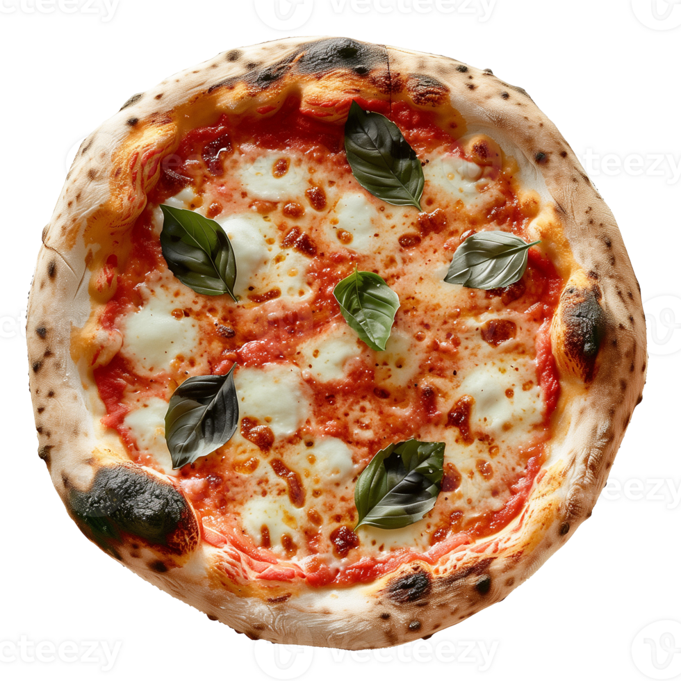 ai generiert neapolitanisch Pizza isoliert auf transparent Hintergrund png