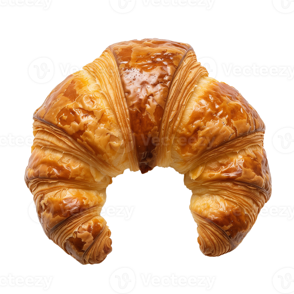 AI generated French croissant Isolated on transparent background png