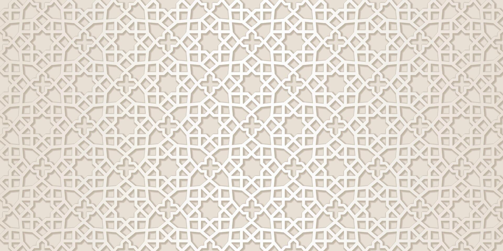 plano Arábica modelo antecedentes. vector ornamental sin costura patrones geométrico fondo de pantalla en el oriental estilo