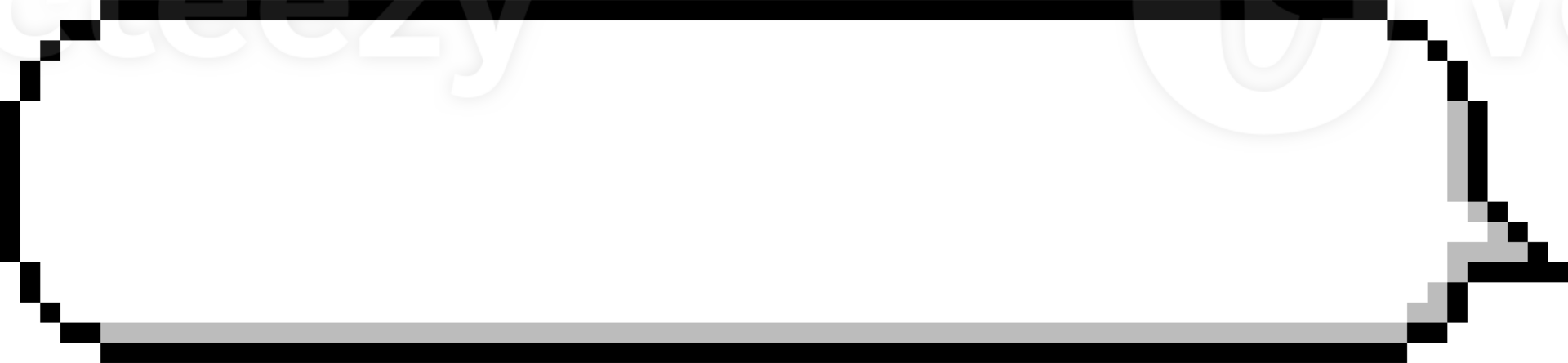 8bit retro game pixel speech bubble balloon icon sticker memo keyword planner text box banner, flat png transparent element design