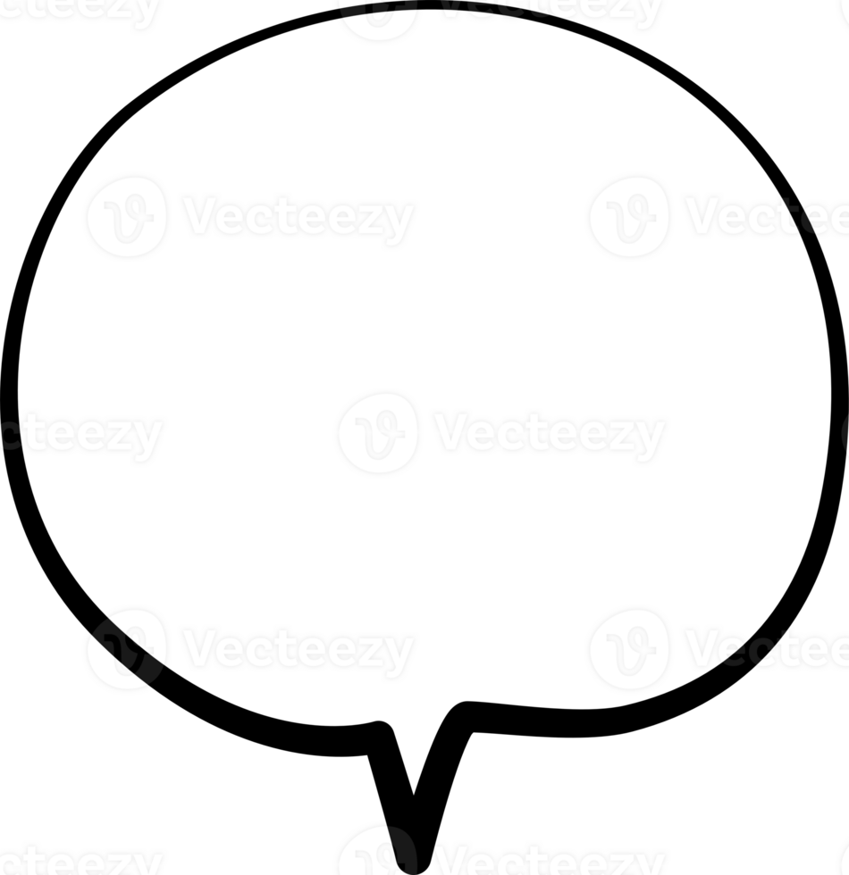 Black and white color speech bubble balloon, icon sticker memo keyword planner text box banner, flat png transparent element design