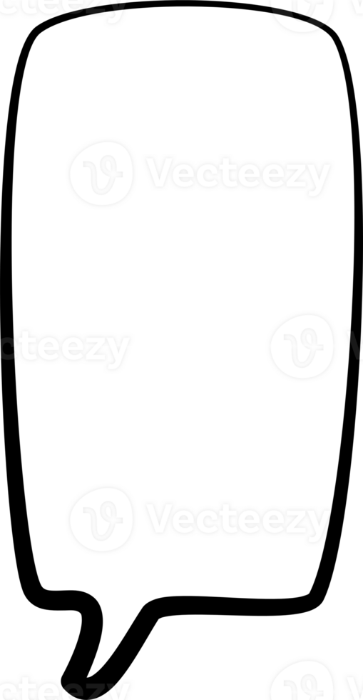 svart och vit Färg Tal bubbla ballong, ikon klistermärke PM nyckelord planerare text låda baner, platt png transparent element design