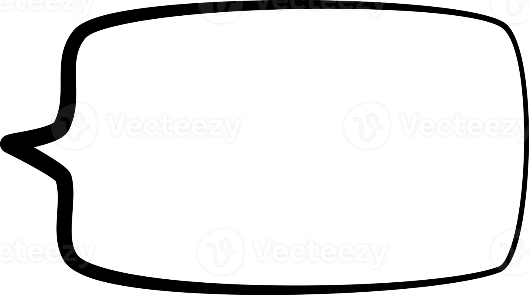 Black and white color speech bubble balloon, icon sticker memo keyword planner text box banner, flat png transparent element design