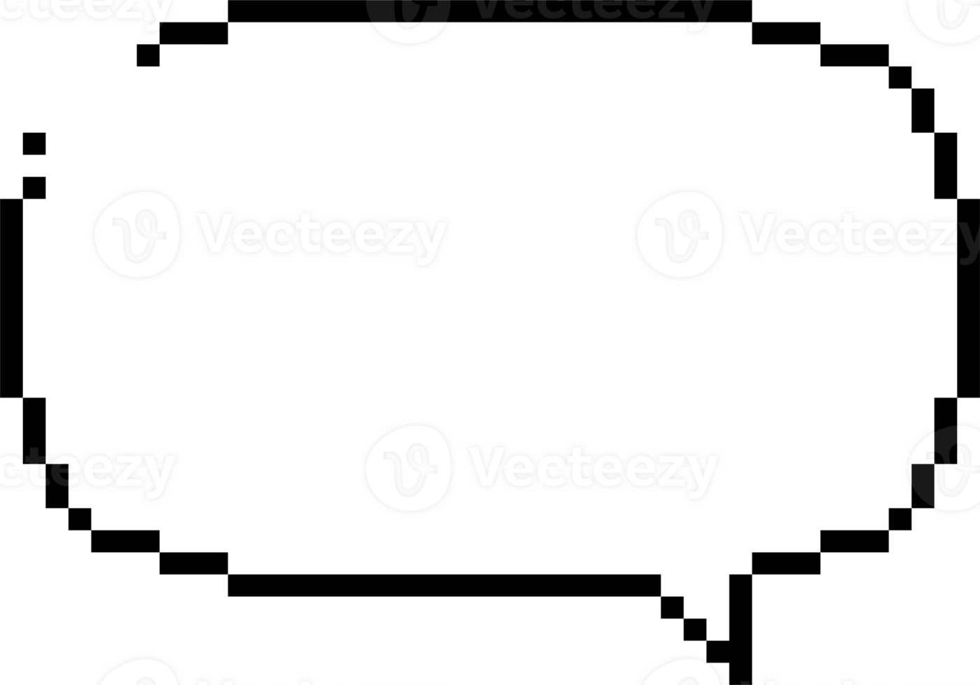 8bit retro game pixel speech bubble balloon icon sticker memo keyword planner text box banner, flat png transparent element design