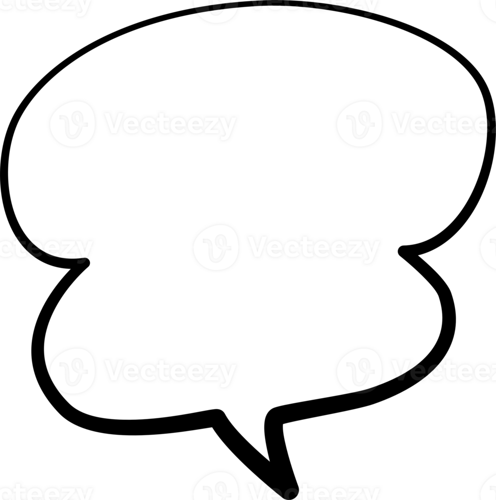 Black and white color speech bubble balloon, icon sticker memo keyword planner text box banner, flat png transparent element design