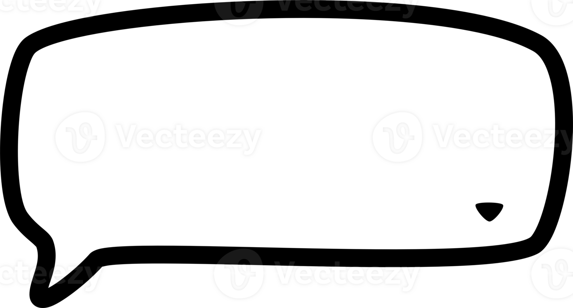 Black and white color speech bubble balloon, icon sticker memo keyword planner text box banner, flat png transparent element design