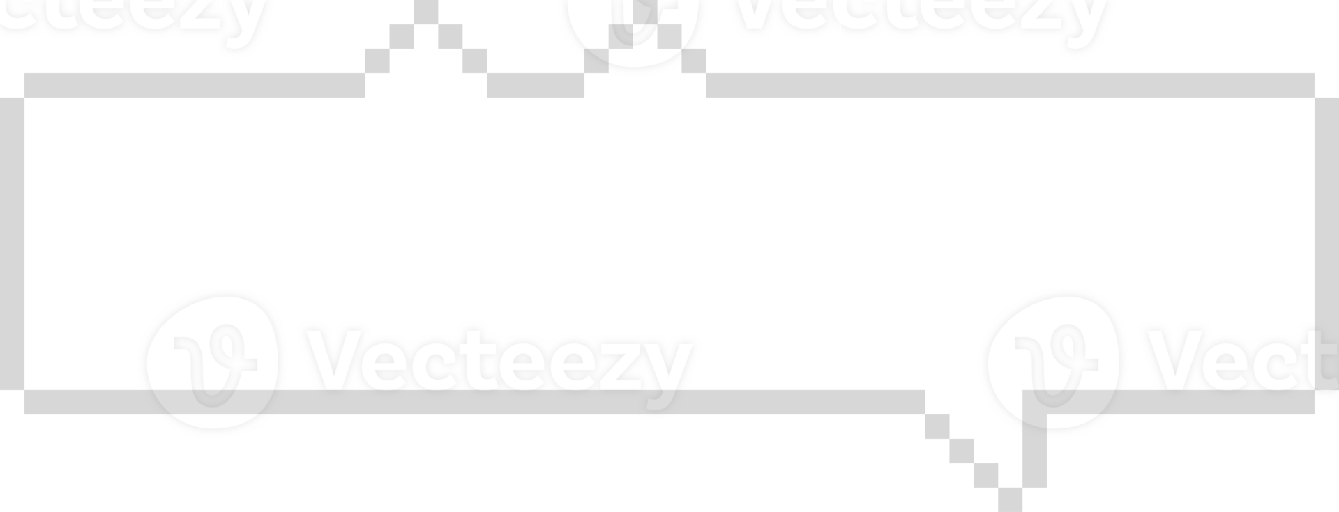 8bit retro game pixel speech bubble balloon icon sticker memo keyword planner text box banner, flat png transparent element design