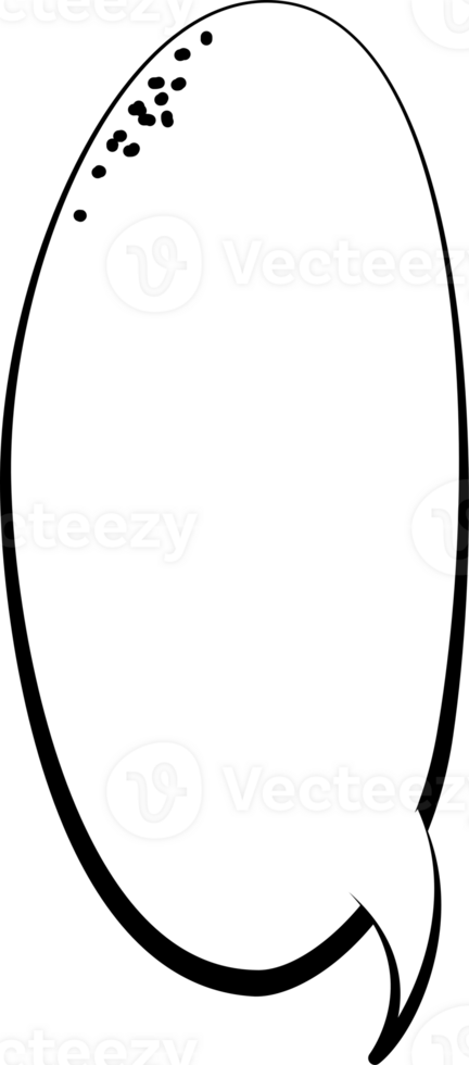 Black and white color speech bubble balloon, icon sticker memo keyword planner text box banner, flat png transparent element design