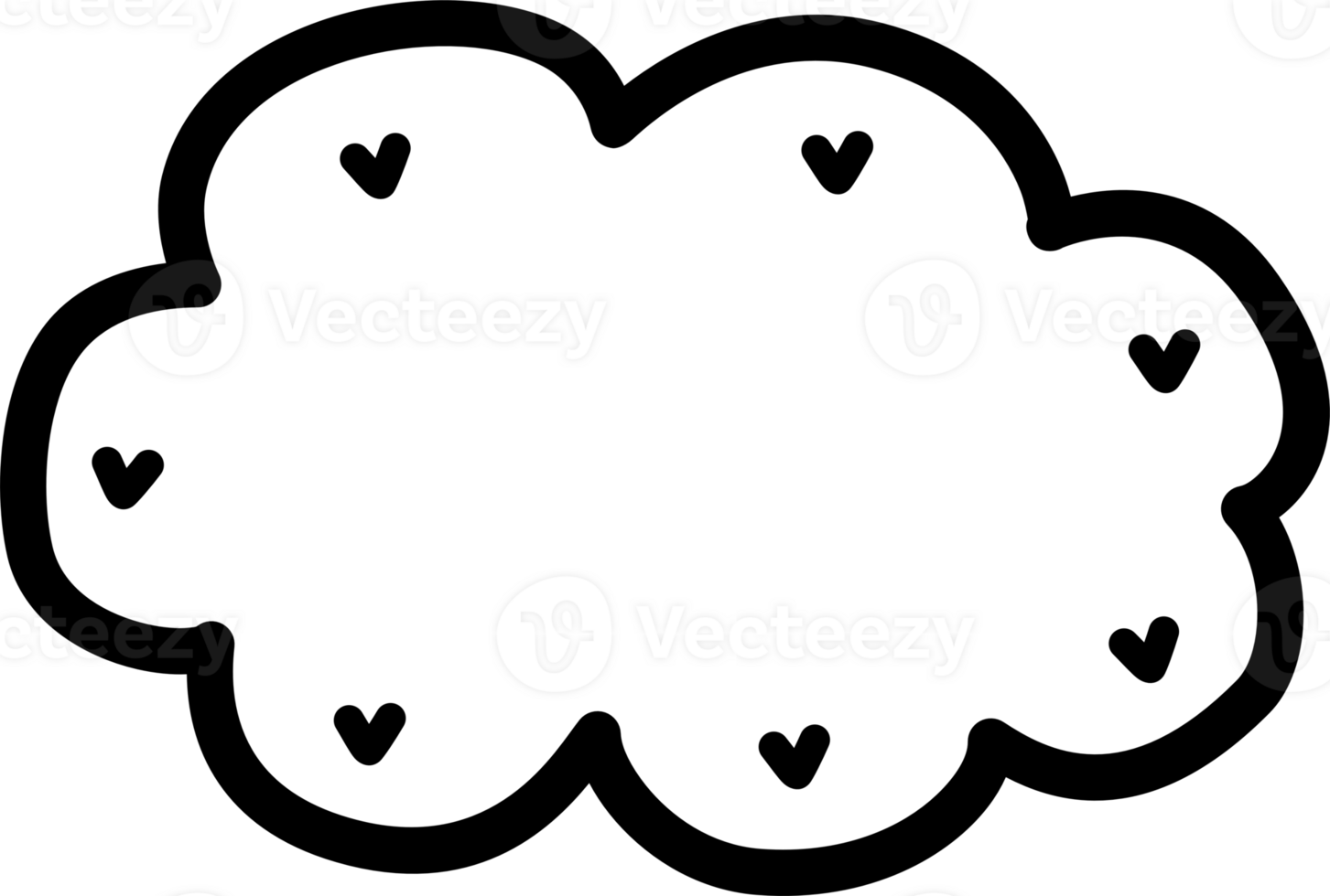 Black and white color speech bubble balloon, icon sticker memo keyword planner text box banner, flat png transparent element design