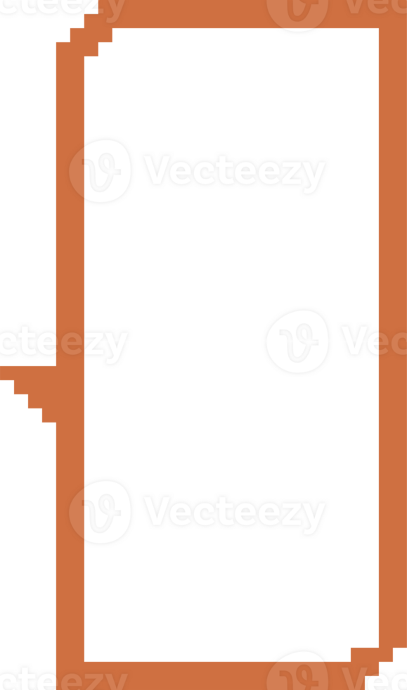 8bit red color retro game pixel speech bubble balloon icon sticker memo keyword planner text box banner, flat png transparent element design