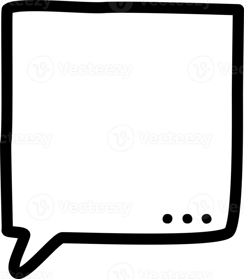 noir et blanc Couleur discours bulle ballon, icône autocollant note mot-clé planificateur texte boîte bannière, plat png transparent élément conception