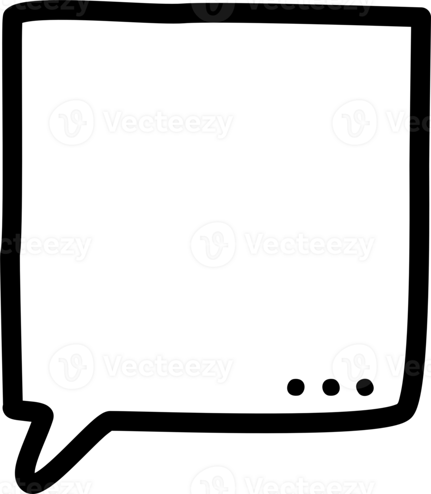 Black and white color speech bubble balloon, icon sticker memo keyword planner text box banner, flat png transparent element design
