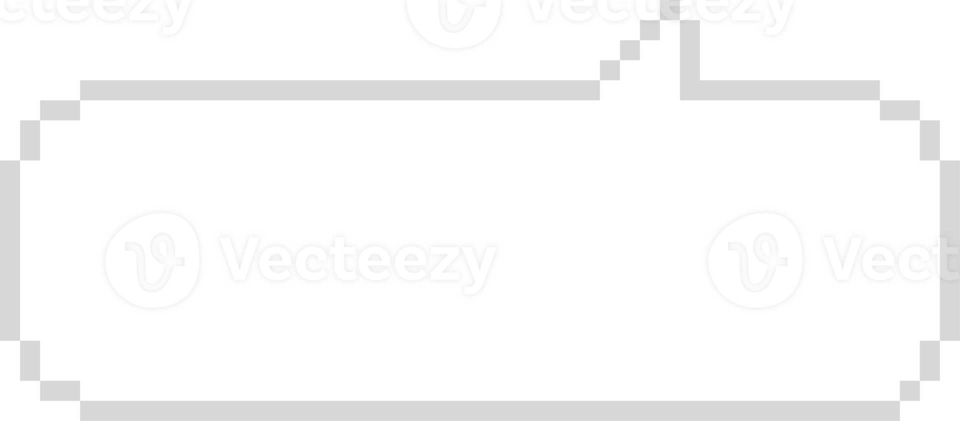 8bit retro game pixel speech bubble balloon icon sticker memo keyword planner text box banner, flat png transparent element design