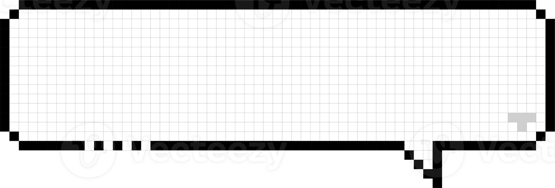 8bit retro game pixel speech bubble balloon icon sticker memo keyword planner text box banner, flat png transparent element design