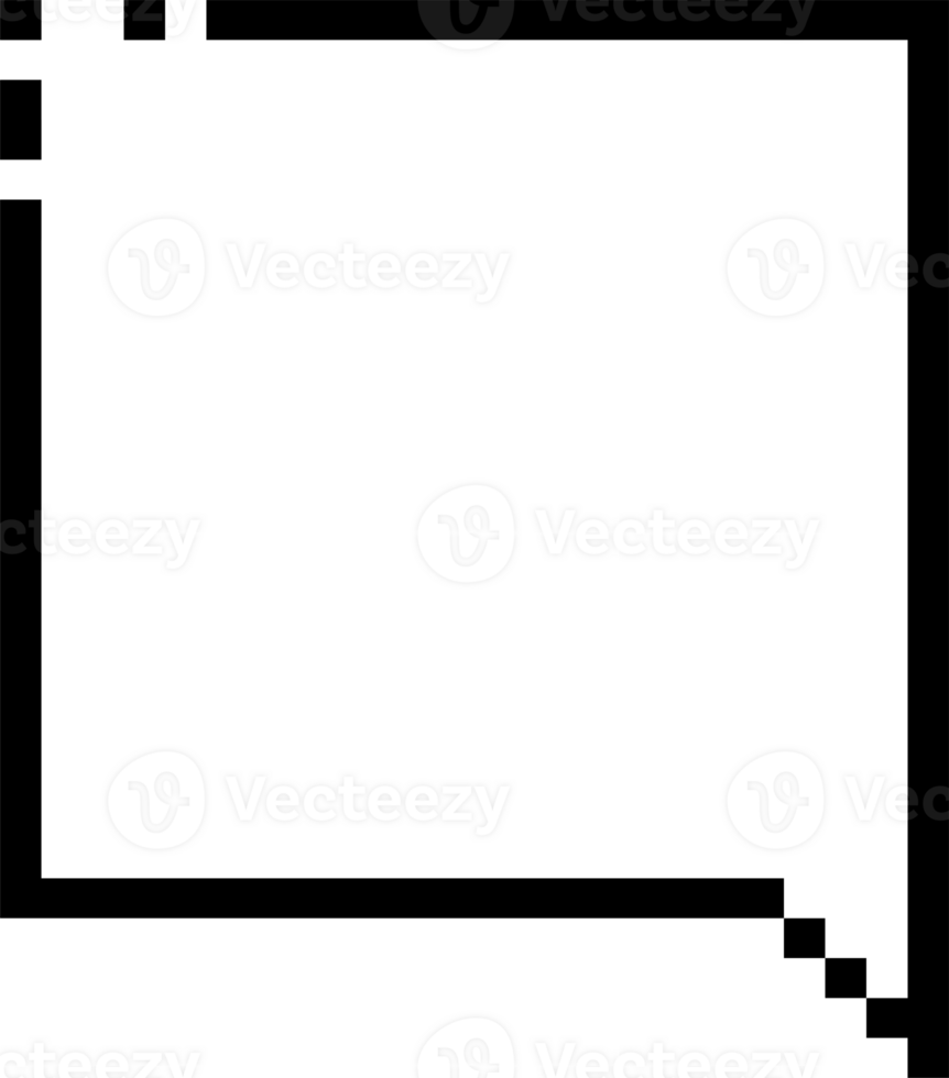 8bit retro game pixel speech bubble balloon icon sticker memo keyword planner text box banner, flat png transparent element design