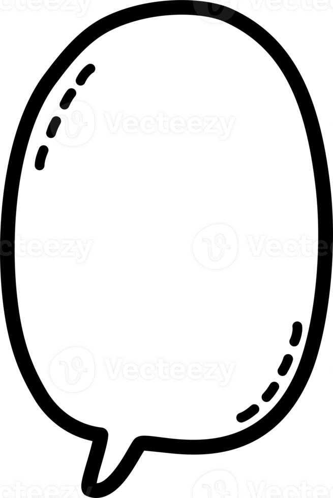 Black and white color speech bubble balloon, icon sticker memo keyword planner text box banner, flat png transparent element design