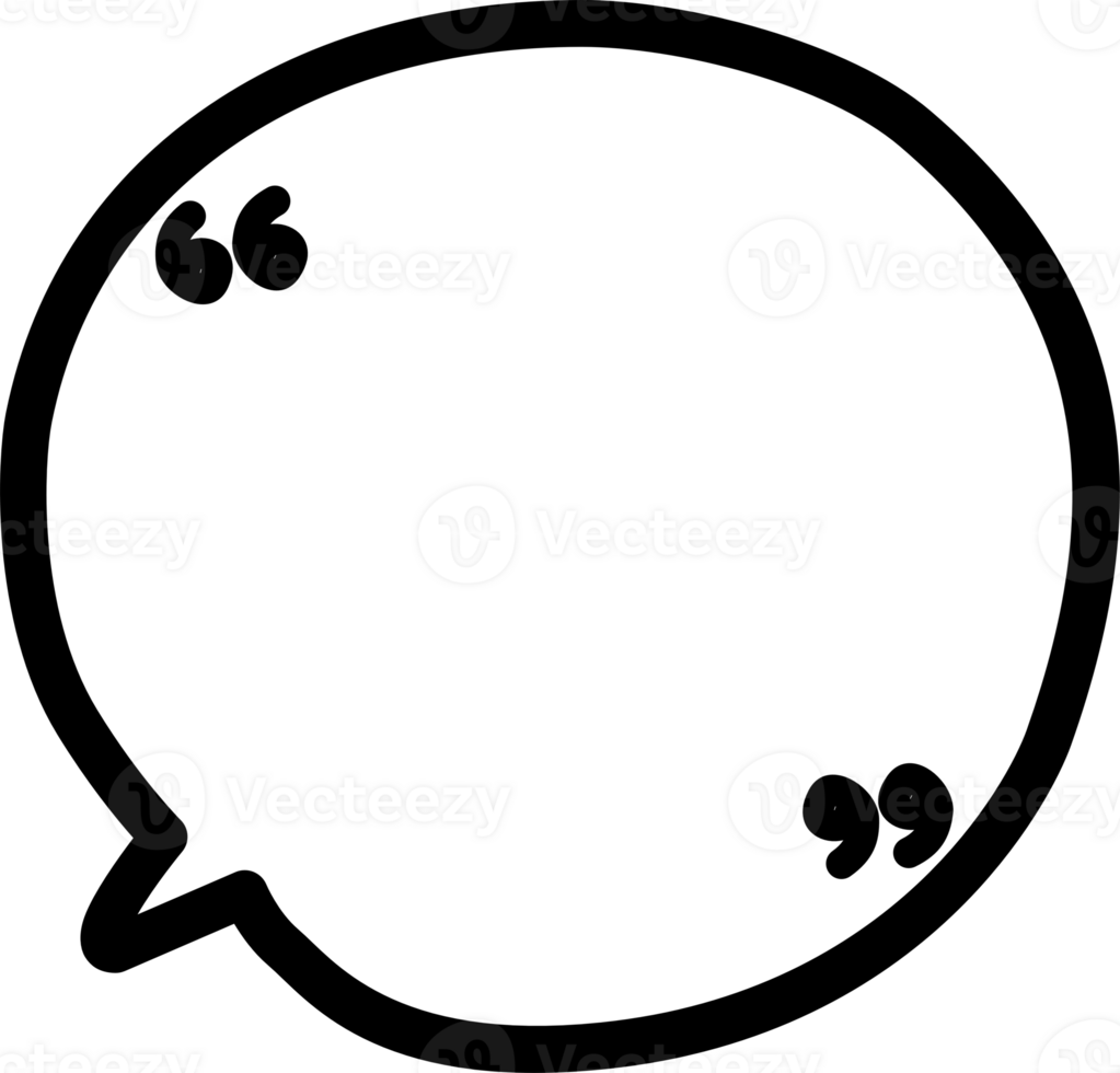Black and white color speech bubble balloon, icon sticker memo keyword planner text box banner, flat png transparent element design