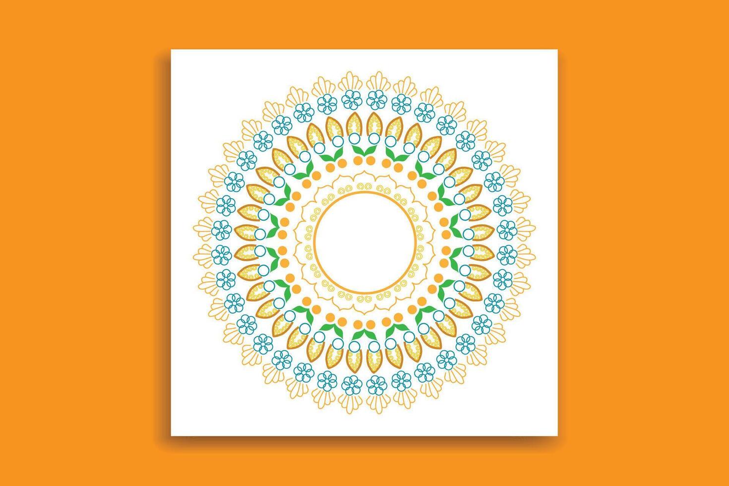 mandala design template vector