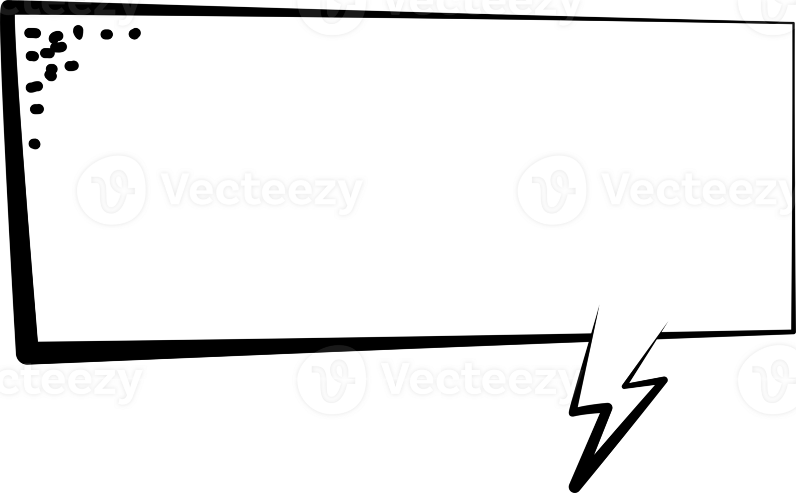 Black and white color speech bubble balloon, icon sticker memo keyword planner text box banner, flat png transparent element design