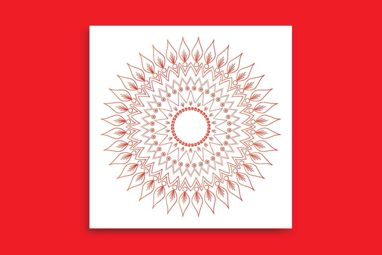 mandala design template vector