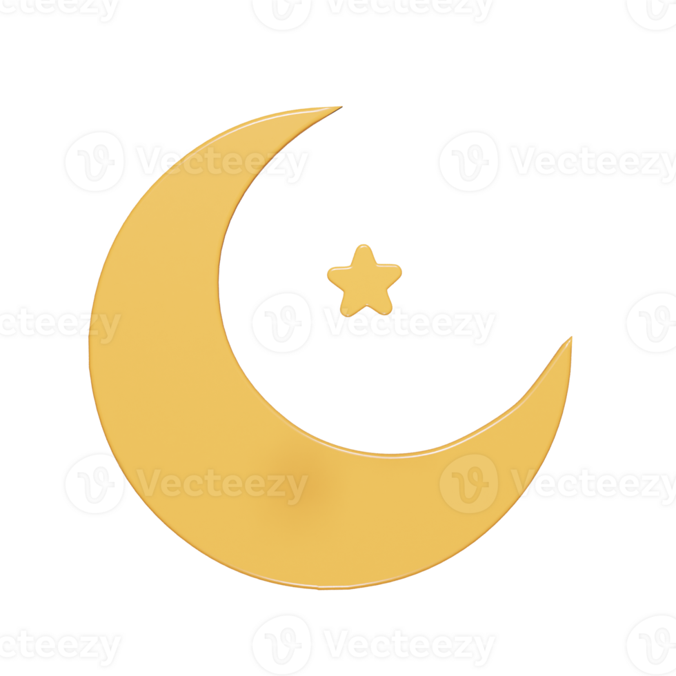 Ramadan icon 3d render illustration png