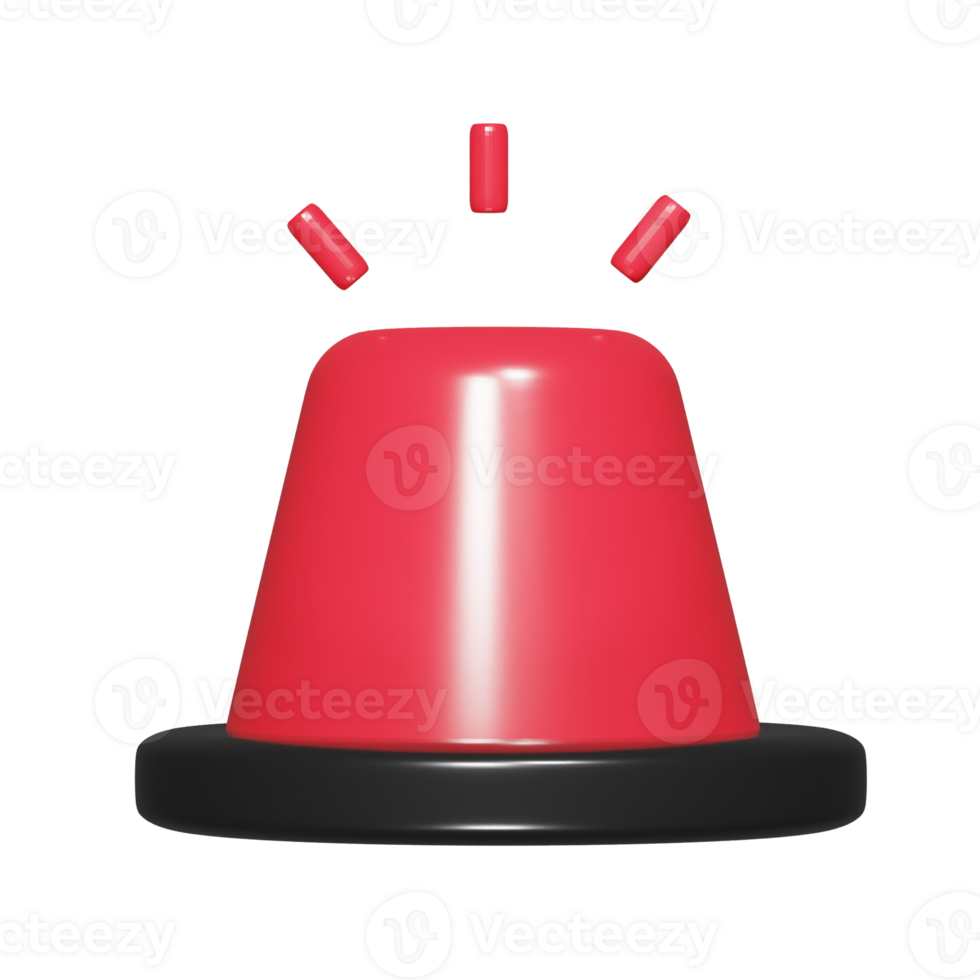 Sirens icon 3d render illustration png