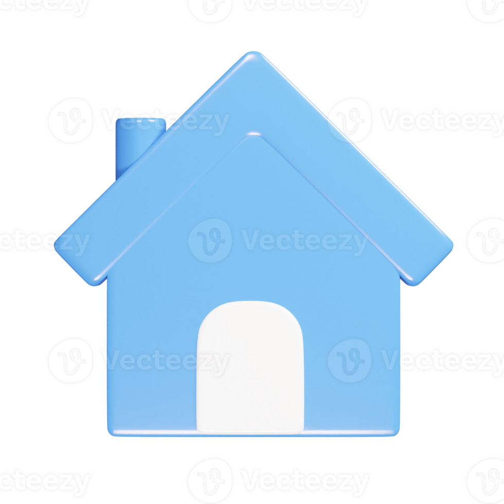 Home icon 3d render illustration png