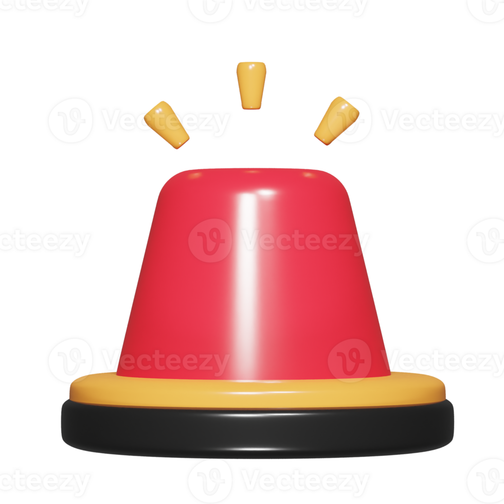 Sirens icon 3d render illustration png