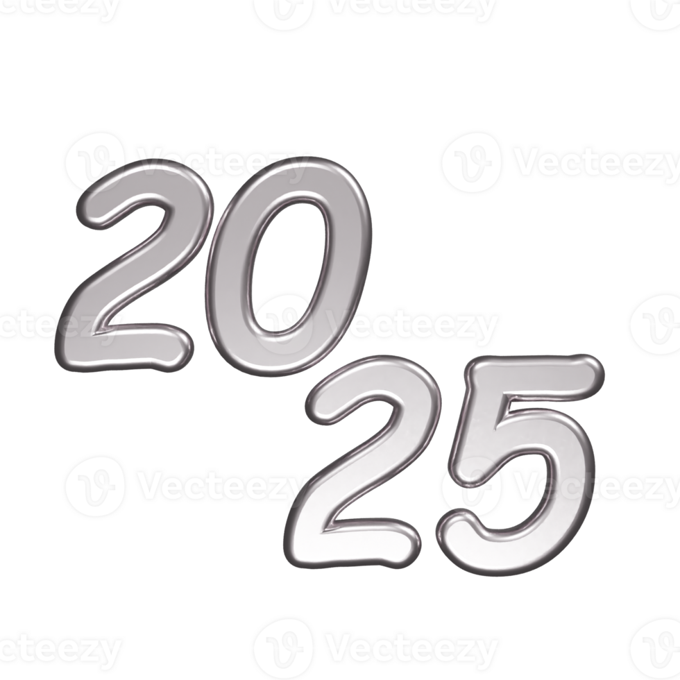 2025 icon 3d render illustration png