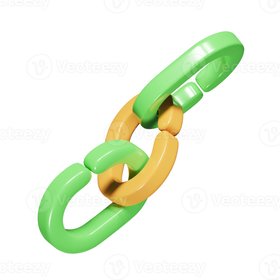 Link icon 3d render illustration png