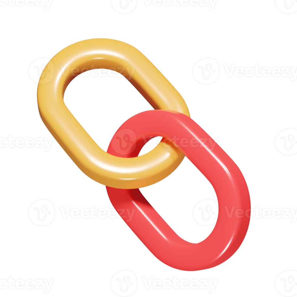 link icon 3d render illustration png