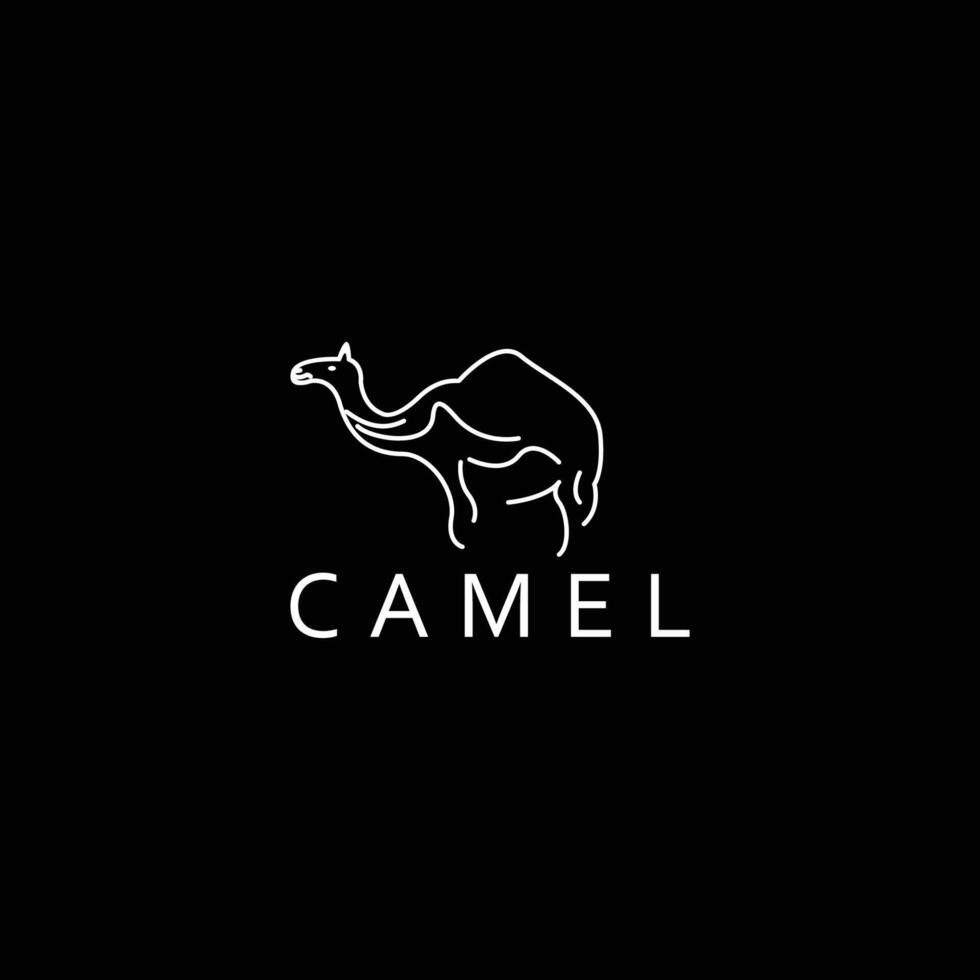 Camel logo vector icon design template