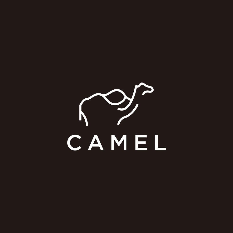 Camel logo vector icon design template