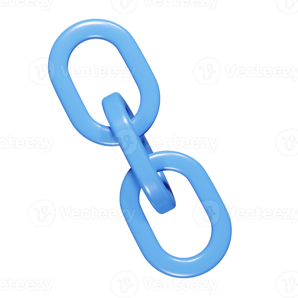 Link icon 3d render illustration png