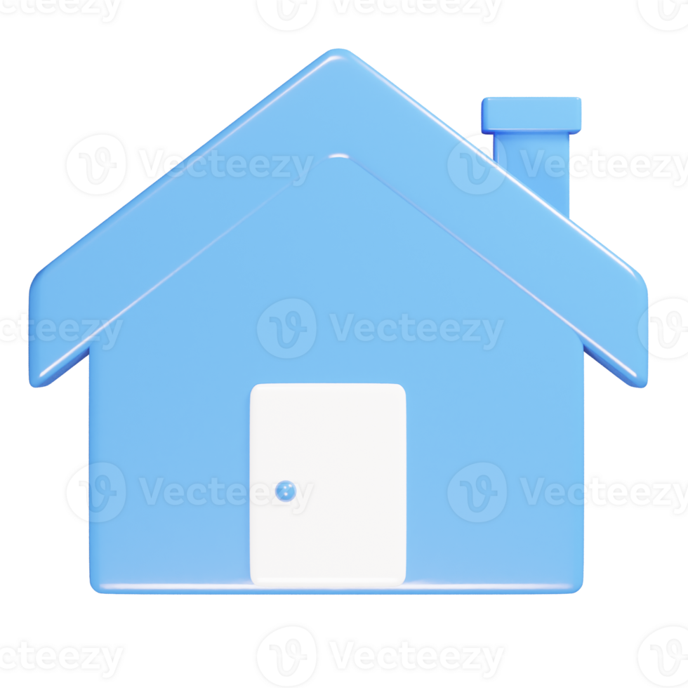 Home icon 3d render illustration png