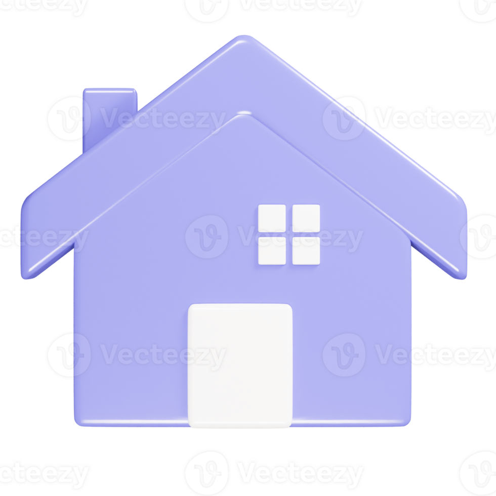 huis icoon 3d geven illustratie png