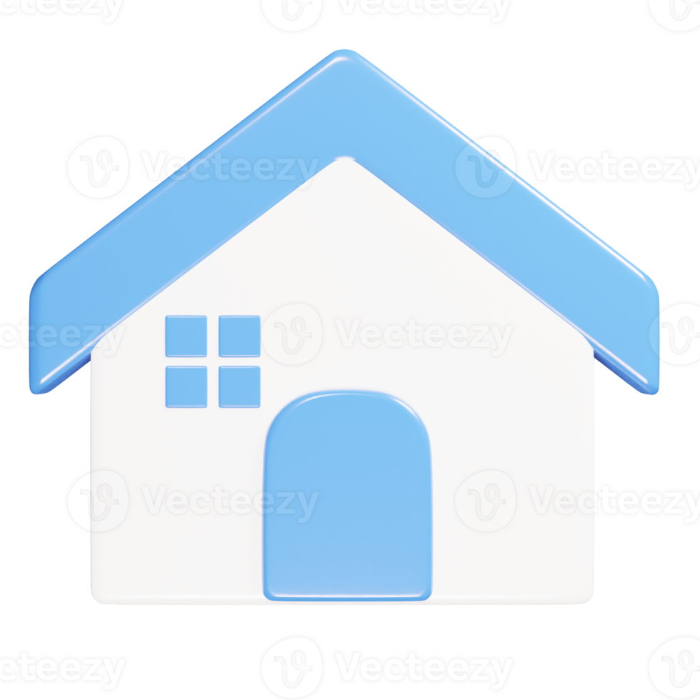Home icon 3d render illustration png