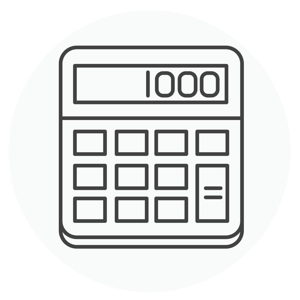 Calculator Vector Illustration Icon Design