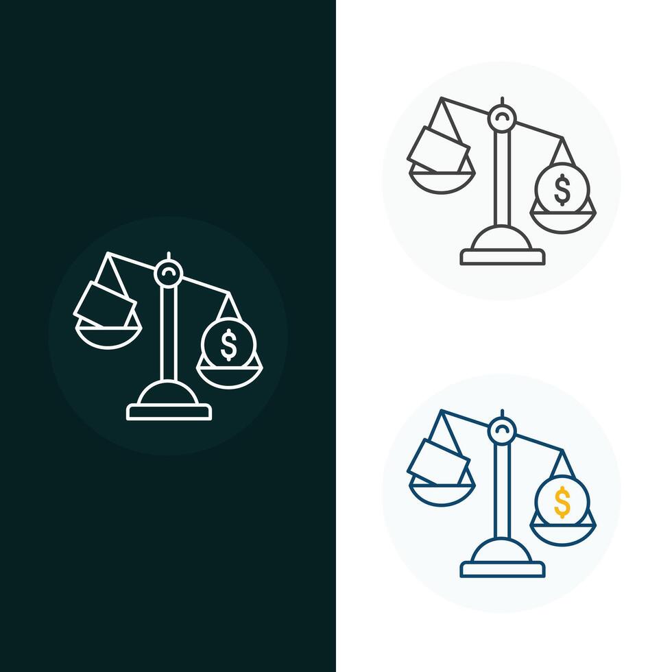 Debit and Credit Vector Icon Design